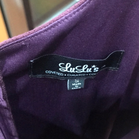 Maroon faux suede cut out dress - Picture 5 of 5